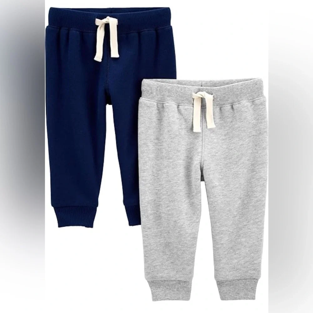 Carter’s Navy & Gray 2-Pack Jogger Pull-On Pant - 3M